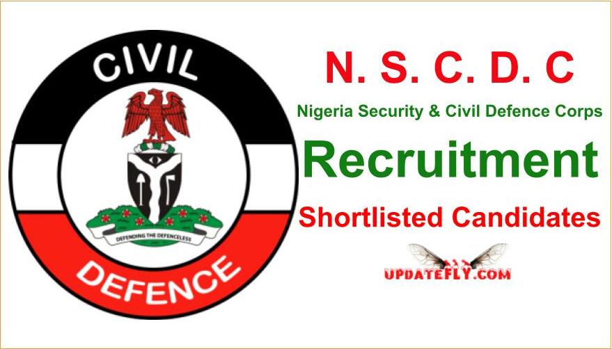 NSCDC recruitment 2023 List of Shortlisted Candidates Download PDF
