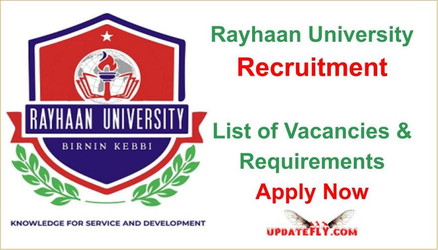 Rayhaan University Recruitment 2023/2024 Application Portal ...