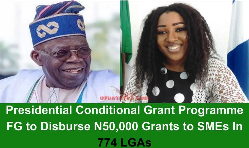 Presidential conditional grant programme fg to disburse n50000 grants